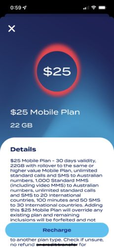 ALDI mobile $25 mobil plan