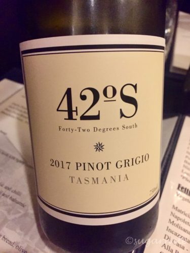 Tasmanian wine, Forty-Two Degree South, Pinot Grigio