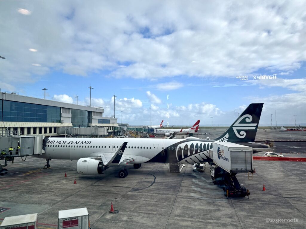 Air New Zealand Airplane at Gold Coast Airport
