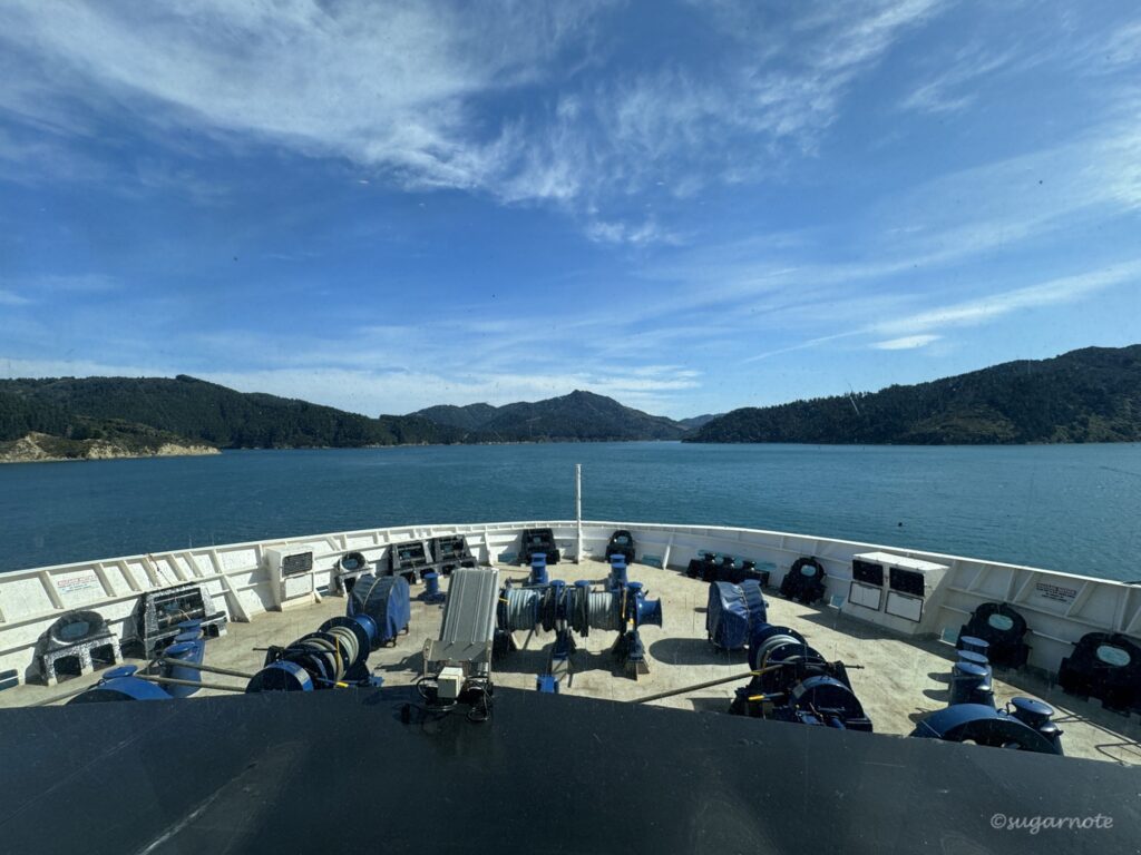 Interislander ferry at Wellington in New Zealand