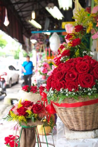 Surrounded area of Warorot Market in Chiang Mai, ワローロット市場周辺, 生花市場, Flower Market