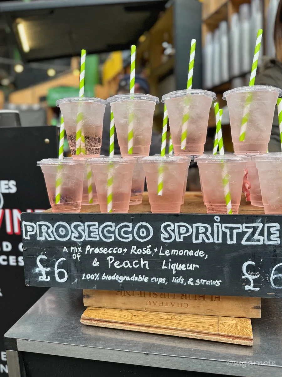Prosecco Spritze, London Borough market, London