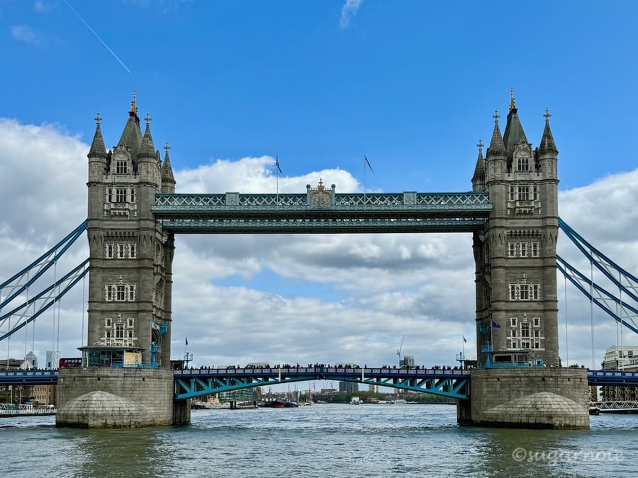 Tower Bridge, London from Thames River